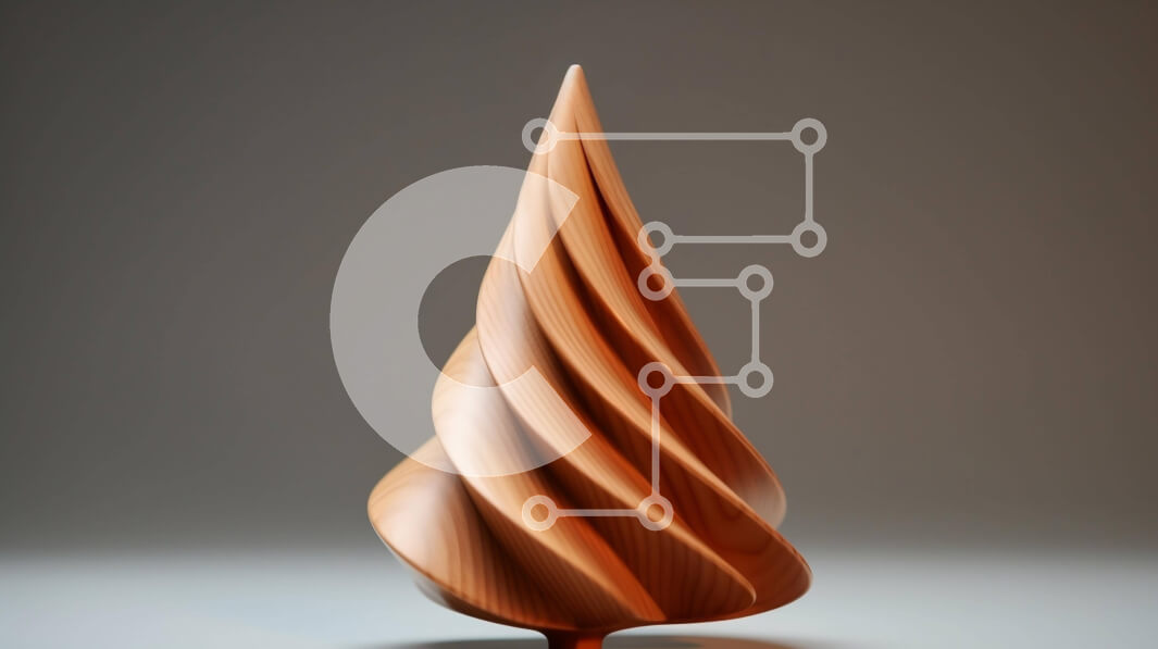 Intra Συλλεκτικό Ξύλινο Παζλ Plywood  4mm - Μοναδικό Ξύλινο ανάποδο σπειροειδές γλυπτό Σε Ξύλινο Κουτί - Διαστάσεις Puzzle: 10x10 cm – 25 κομμάτια