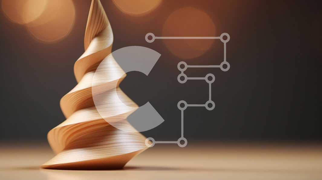 Intra Συλλεκτικό Ξύλινο Παζλ Plywood  4mm - Κομψό ξύλινο χριστουγεννιάτικο δέντρο με φόντο Bokeh Σε Ξύλινο Κουτί - Διαστάσεις: 10x10 cm – 25 κομμάτια