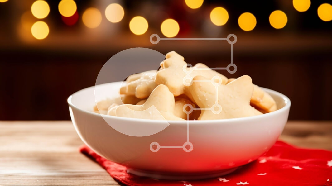 Σετ των 2 Intra Συλλεκτικό Ξύλινο Παζλ Plywood  4mm - Μπολ μπισκότων σε σχήμα αστεριού με γιορτινά φώτα Σε Ξύλινο Κουτί - Διαστάσεις: 10x10 cm – 25 κομμάτια