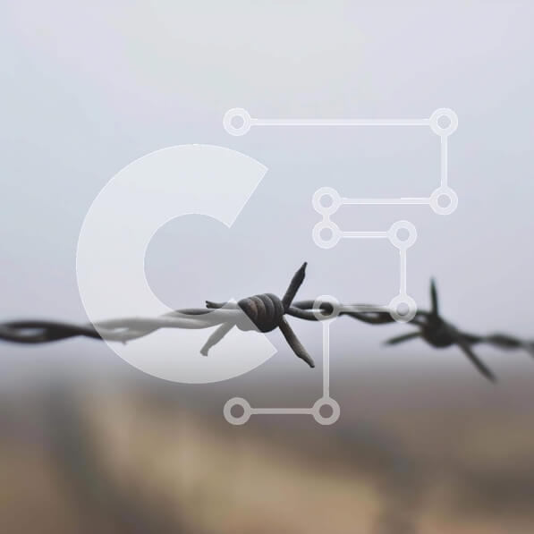 Intra Συλλεκτικό Ξύλινο Παζλ Plywood  4mm - Εικόνα φόντου φράχτη από συρματοπλέγματα Σε Ξύλινο Κουτί - Διαστάσεις Puzzle: 10x10 cm – 25 κομμάτια