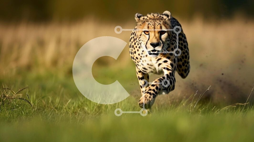 Intra Συλλεκτικό Ξύλινο Παζλ Plywood  4mm - Τσίτα που τρέχει μέσα από ένα χορταριασμένο χωράφι Σε Ξύλινο Κουτί - Διαστάσεις: 10x10 cm – 25 κομμάτια