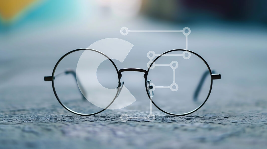 Intra Συλλεκτικό Ξύλινο Παζλ Plywood  4mm - Ζευγάρι στρογγυλά γυαλιά στο έδαφος Σε Ξύλινο Κουτί - Διαστάσεις: 10x10 cm – 25 κομμάτια