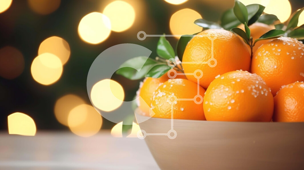 Σετ των 2 Intra Συλλεκτικό Ξύλινο Παζλ Plywood  4mm - Μπολ με πορτοκάλια σε φωτισμένο φόντο Σε Ξύλινο Κουτί - Διαστάσεις: 10x10 cm – 25 κομμάτια