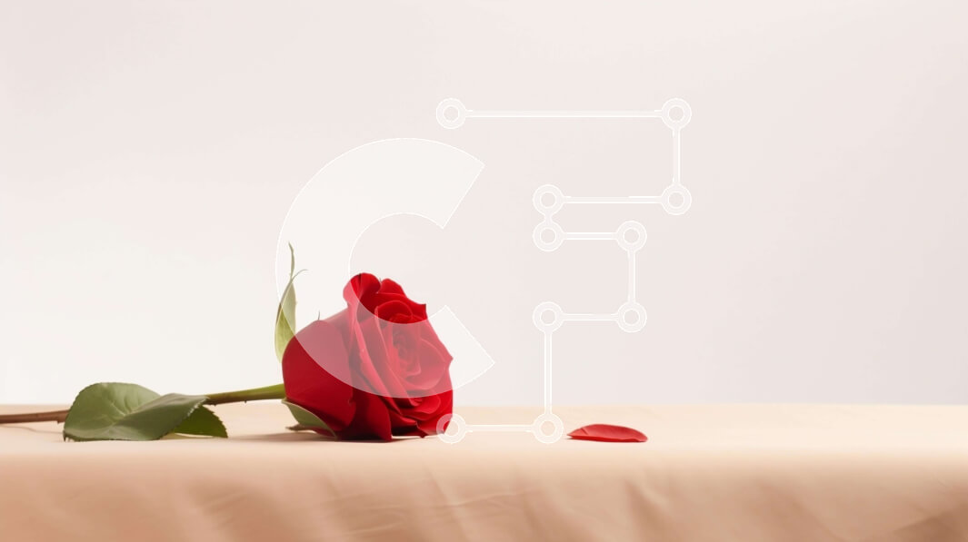 Intra Συλλεκτικό Ξύλινο Παζλ Plywood  4mm - Κόκκινο τριαντάφυλλο σε τραπεζομάντιλο με χαρτιά σε σχήμα πετάλου Σε Ξύλινο Κουτί - Διαστάσεις: 10x10 cm – 25 κομμάτια