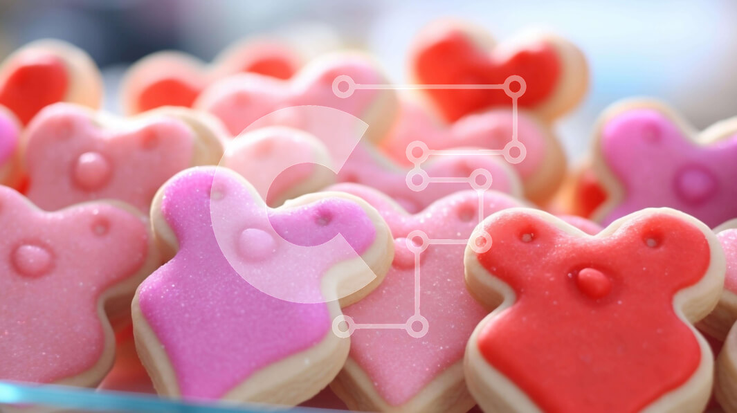 Σετ των 2 Intra Συλλεκτικό Ξύλινο Παζλ Plywood  4mm - Εμφάνιση μπισκότων σε σχήμα καρδιάς Σε Ξύλινο Κουτί - Διαστάσεις: 10x10 cm – 25 κομμάτια