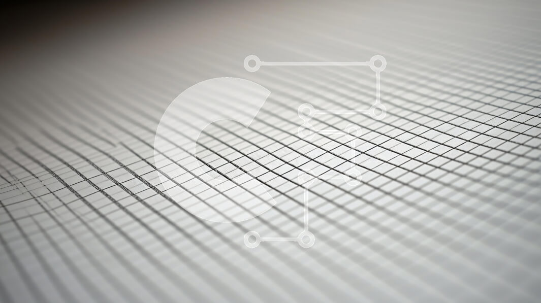 Intra Συλλεκτικό Ξύλινο Παζλ Plywood  4mm - Μαύρο και άσπρο αφηρημένο φόντο με γραμμές πλέγματος Σε Ξύλινο Κουτί - Διαστάσεις Puzzle: 10x10 cm – 25 κομμάτια