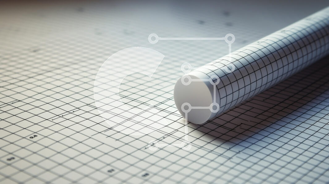 Intra Συλλεκτικό Ξύλινο Παζλ Plywood  4mm - Λευκό ρολό χαρτιού σε χαρτί πλέγματος Σε Ξύλινο Κουτί - Διαστάσεις: 10x10 cm – 25 κομμάτια