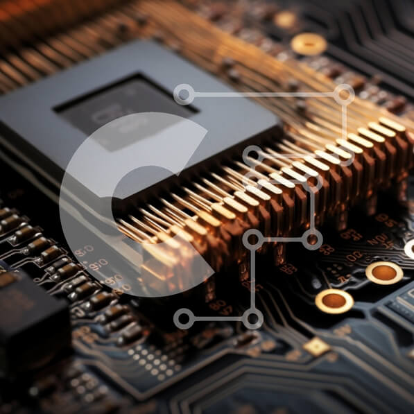 Intra Συλλεκτικό Ξύλινο Παζλ Plywood  4mm - Κοντινό πλάνο του πίνακα ηλεκτρονικών κυκλωμάτων Σε Ξύλινο Κουτί - Διαστάσεις Puzzle: 10x10 cm – 25 κομμάτια