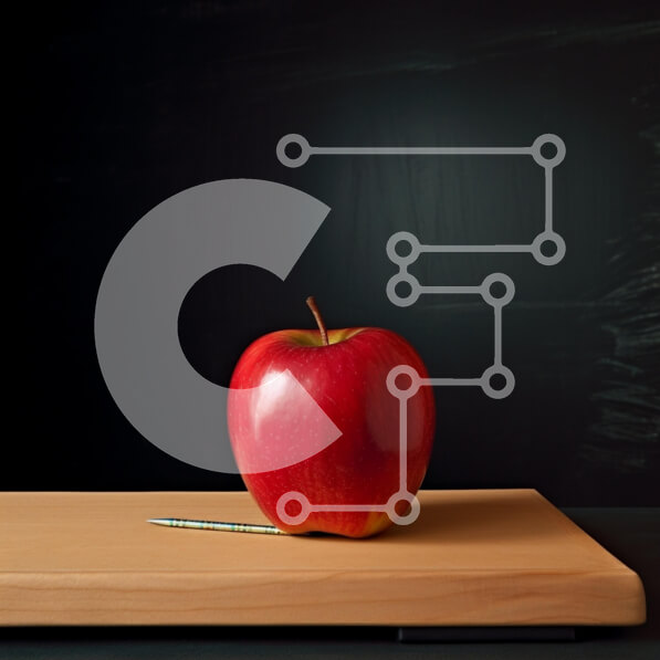 Σετ των 2 Intra Συλλεκτικό Ξύλινο Παζλ Plywood  4mm - Φρέσκο ​​μήλο σε ξύλινη σανίδα κοπής με μολύβι Σε Ξύλινο Κουτί - Διαστάσεις: 10x10 cm – 25 κομμάτια