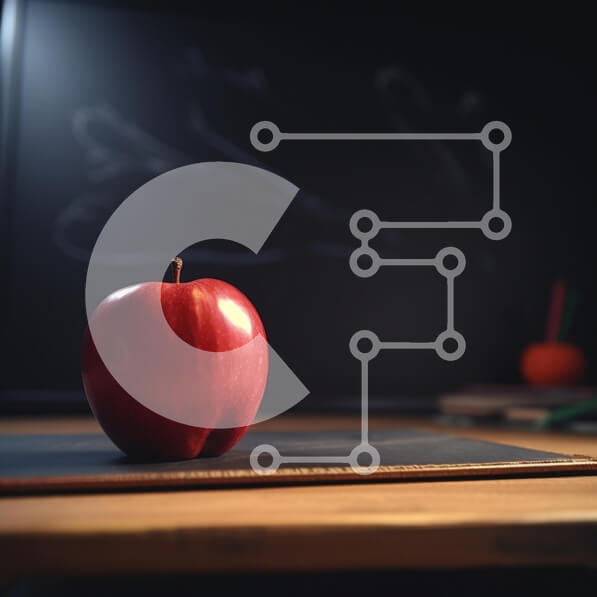 Intra Συλλεκτικό Ξύλινο Παζλ Plywood  4mm - Apple σε ξύλινο τραπέζι στην τάξη Σε Ξύλινο Κουτί - Διαστάσεις Puzzle: 10x10 cm – 25 κομμάτια