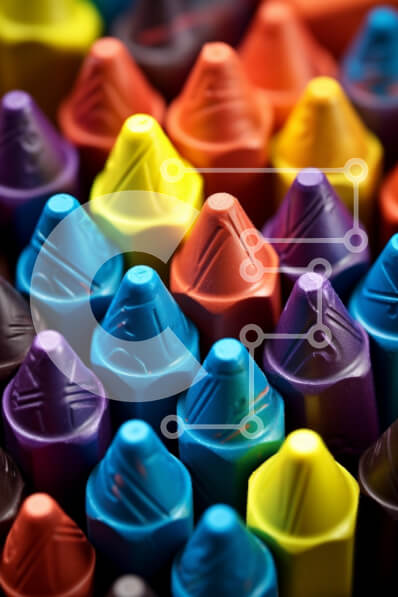 Intra Συλλεκτικό Ξύλινο Παζλ Plywood  4mm - Πολύχρωμα κραγιόνια έτοιμα για χρήση Σε Ξύλινο Κουτί - Διαστάσεις: 10x10 cm – 25 κομμάτια