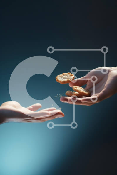 Intra Συλλεκτικό Ξύλινο Παζλ Plywood  4mm - Συγκινητική στιγμή κοινής χρήσης cookies Σε Ξύλινο Κουτί - Διαστάσεις Puzzle: 10x10 cm – 25 κομμάτια