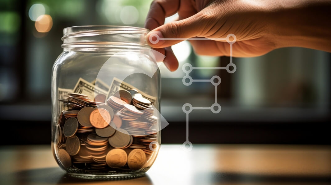 Intra Συλλεκτικό Ξύλινο Παζλ Plywood  4mm - Γυάλινο βάζο γεμάτο νομίσματα Σε Ξύλινο Κουτί - Διαστάσεις: 10x10 cm – 25 κομμάτια