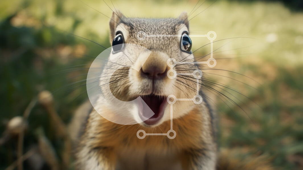 Σετ των 2 Intra Συλλεκτικό Ξύλινο Παζλ Plywood  4mm - Περίεργος σκίουρος στο γρασίδι Σε Ξύλινο Κουτί - Διαστάσεις: 10x10 cm – 25 κομμάτια