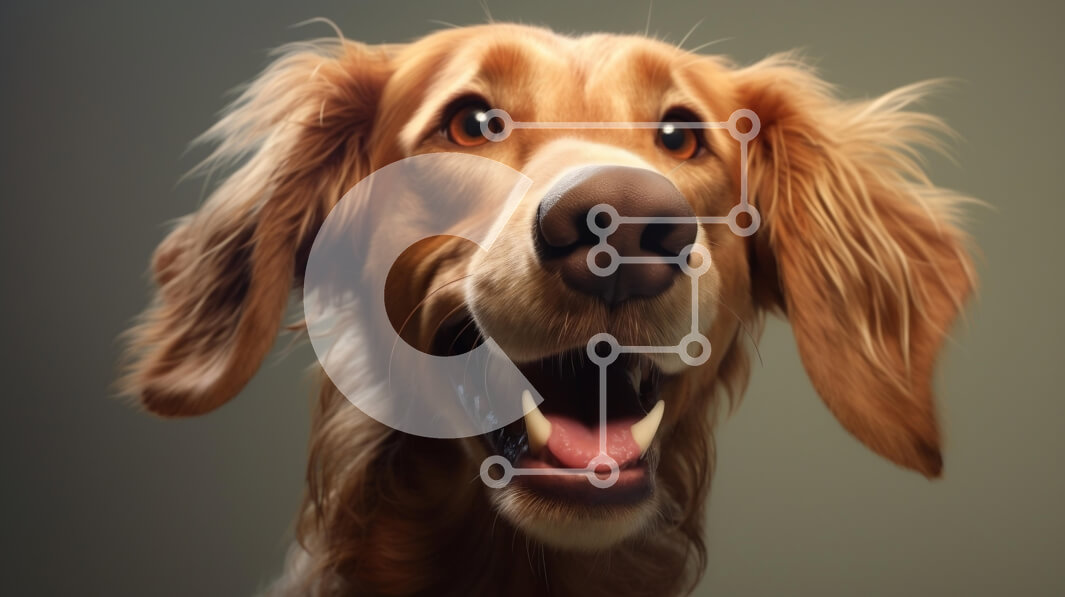 Σετ των 2 Intra Συλλεκτικό Ξύλινο Παζλ Plywood  4mm - Χαρούμενο σκυλί με χαρούμενη έκφραση Σε Ξύλινο Κουτί - Διαστάσεις: 10x10 cm – 25 κομμάτια