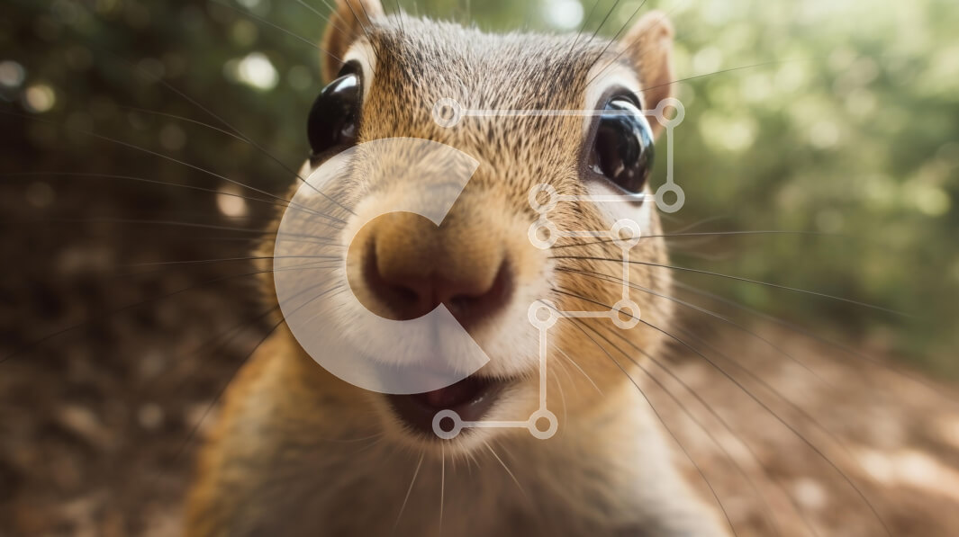 Σετ των 2 Intra Συλλεκτικό Ξύλινο Παζλ Plywood  4mm - Κοντινό πλάνο παιχνιδιάρικο σκίουρο Σε Ξύλινο Κουτί - Διαστάσεις: 10x10 cm – 25 κομμάτια