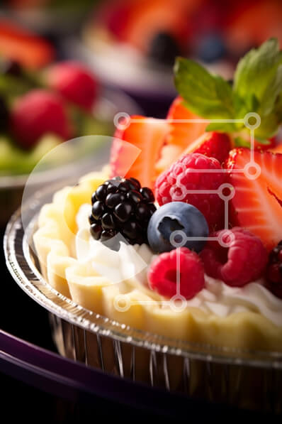 Σετ των 2 Intra Συλλεκτικό Ξύλινο Παζλ Plywood  4mm - Ποικιλία επιδορπίων με τάρτες φρούτων και φλιτζάνια Σε Ξύλινο Κουτί - Διαστάσεις: 10x10 cm – 25 κομμάτια