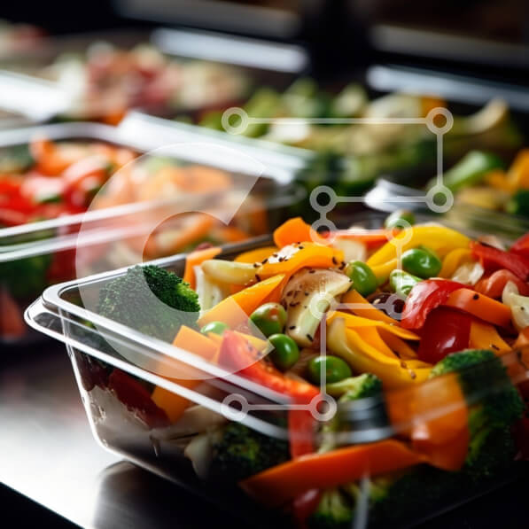 Σετ των 2 Intra Συλλεκτικό Ξύλινο Παζλ Plywood  4mm - Πολύχρωμα δοχεία λαχανικών με καρυκεύματα Σε Ξύλινο Κουτί - Διαστάσεις: 10x10 cm – 25 κομμάτια