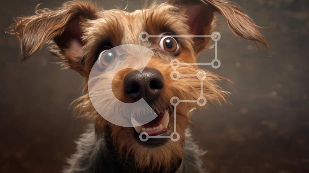 Σετ των 2 Intra Συλλεκτικό Ξύλινο Παζλ Plywood  4mm - Happy Dog με σκούρα καφέ γούνα Σε Ξύλινο Κουτί - Διαστάσεις: 10x10 cm – 25 κομμάτια