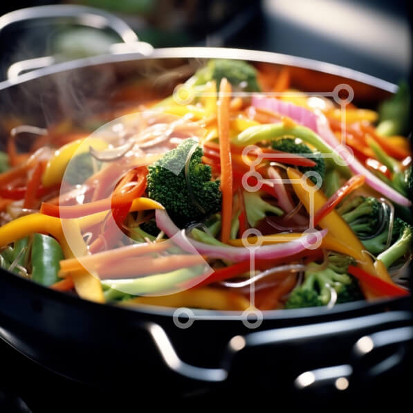 Σετ των 2 Intra Συλλεκτικό Ξύλινο Παζλ Plywood  4mm - Μαγείρεμα λαχανικών στο τηγάνι με ατμό Σε Ξύλινο Κουτί - Διαστάσεις: 10x10 cm – 25 κομμάτια