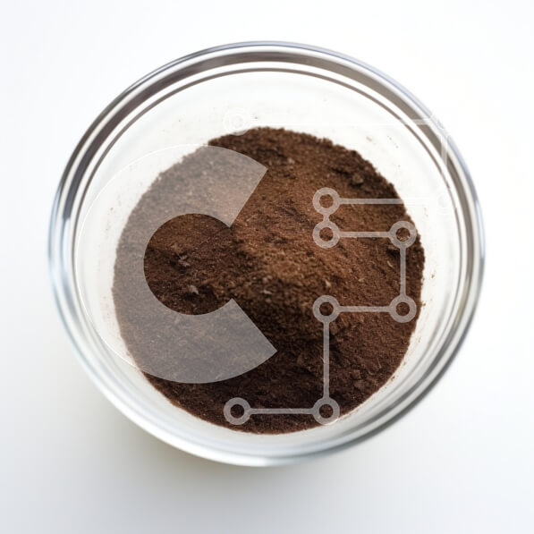 Intra Συλλεκτικό Ξύλινο Παζλ Plywood  4mm - Σκούρα καφέ σκόνη σε διαφανές γυάλινο μπολ Σε Ξύλινο Κουτί - Διαστάσεις: 10x10 cm – 25 κομμάτια