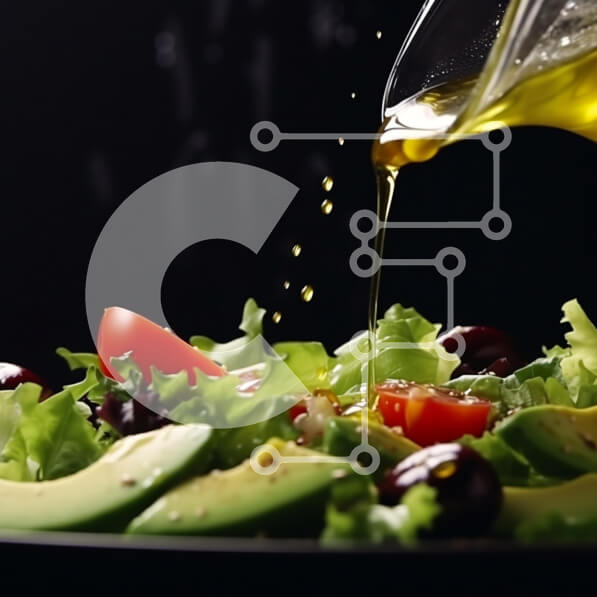 Σετ των 2 Intra Συλλεκτικό Ξύλινο Παζλ Plywood  4mm - Σαλάτα με αβοκάντο, ντομάτες και ελιές Σε Ξύλινο Κουτί - Διαστάσεις: 10x10 cm – 25 κομμάτια