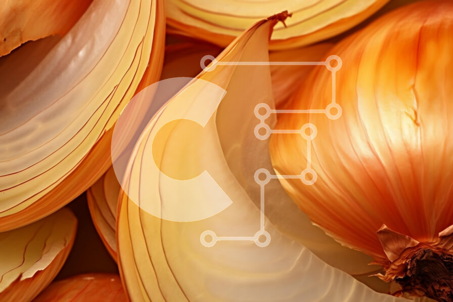 Σετ των 2 Intra Συλλεκτικό Ξύλινο Παζλ Plywood  4mm - Κινηματογράφηση σε πρώτο πλάνο των κίτρινων κρεμμυδιών Σε Ξύλινο Κουτί - Διαστάσεις: 10x10 cm – 25 κομμάτια