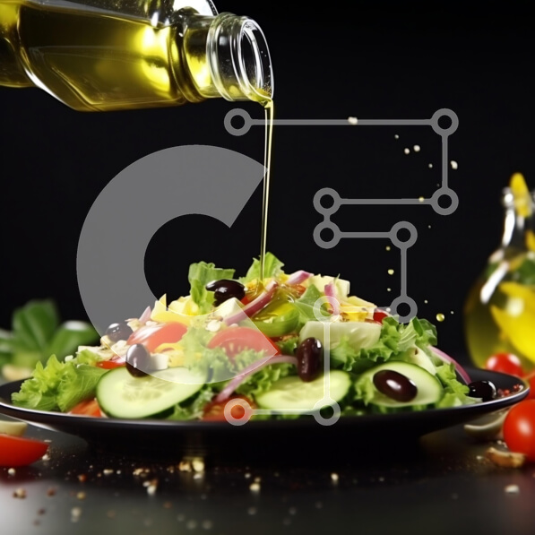 Σετ των 2 Intra Συλλεκτικό Ξύλινο Παζλ Plywood  4mm - Φρέσκια σαλάτα με ελαιόλαδο Σε Ξύλινο Κουτί - Διαστάσεις: 10x10 cm – 25 κομμάτια