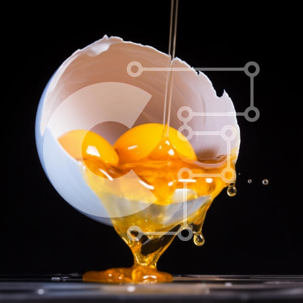 Σετ των 2 Intra Συλλεκτικό Ξύλινο Παζλ Plywood  4mm - Μαγειρεμένα αυγά έτοιμα για κατανάλωση Σε Ξύλινο Κουτί - Διαστάσεις: 10x10 cm – 25 κομμάτια