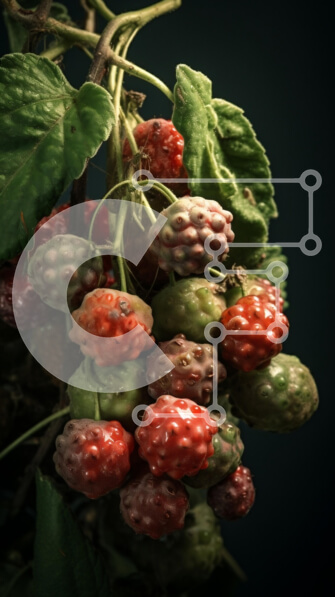 Σετ των 2 Intra Συλλεκτικό Ξύλινο Παζλ Plywood  4mm - Ώριμα μούρα στη μηλιά Σε Ξύλινο Κουτί - Διαστάσεις: 10x10 cm – 25 κομμάτια