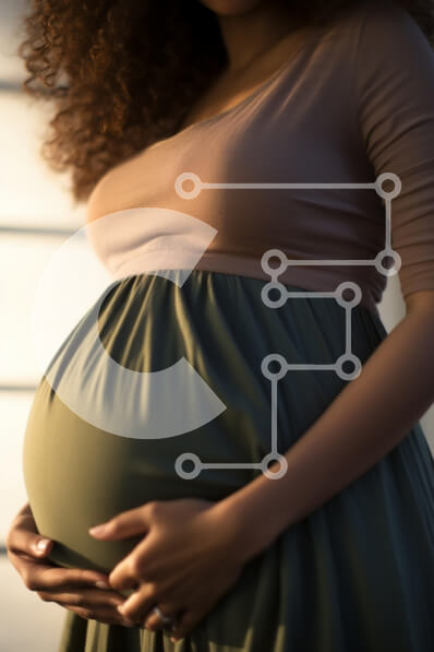 Intra Συλλεκτικό Ξύλινο Παζλ Plywood  4mm - Έγκυος γυναίκα με κομψό πράσινο φόρεμα Σε Ξύλινο Κουτί - Διαστάσεις Puzzle: 10x10 cm – 25 κομμάτια