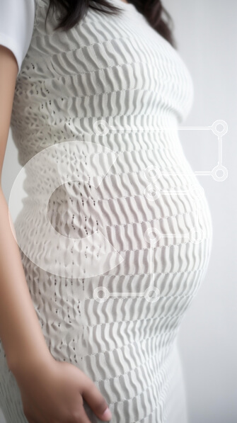 Intra Συλλεκτικό Ξύλινο Παζλ Plywood  4mm - Έγκυος γυναίκα με κομψό λευκό φόρεμα Σε Ξύλινο Κουτί - Διαστάσεις Puzzle: 10x10 cm – 25 κομμάτια