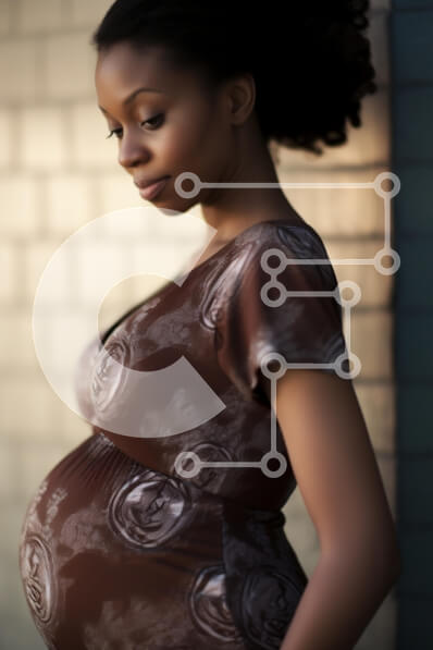 Intra Συλλεκτικό Ξύλινο Παζλ Plywood  4mm - Έγκυος γυναίκα που στοχάζεται Σε Ξύλινο Κουτί - Διαστάσεις Puzzle: 10x10 cm – 25 κομμάτια