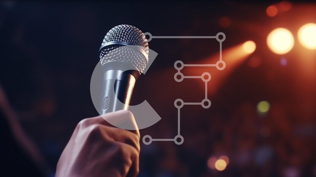 Intra Συλλεκτικό Ξύλινο Παζλ Plywood  4mm - Πρόσωπο που παίζει στη σκηνή με ανοιχτό μικρόφωνο και φωτεινά φώτα Σε Ξύλινο Κουτί - Διαστάσεις Puzzle: 10x10 cm – 25 κομμάτια