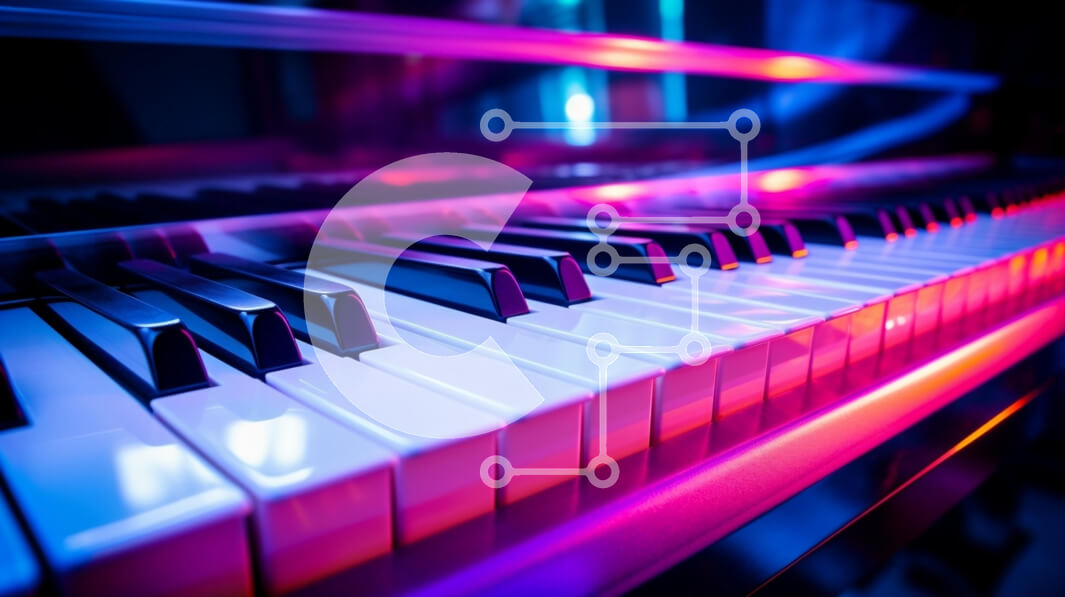 Intra Συλλεκτικό Ξύλινο Παζλ Plywood  4mm - Λευκό πιάνο με πολύχρωμα φώτα Σε Ξύλινο Κουτί - Διαστάσεις Puzzle: 10x10 cm – 25 κομμάτια