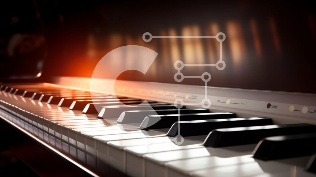 Intra Συλλεκτικό Ξύλινο Παζλ Plywood  4mm - Κοντινό πλάνο καλά συντηρημένο πληκτρολόγιο πιάνου Σε Ξύλινο Κουτί - Διαστάσεις Puzzle: 10x10 cm – 25 κομμάτια