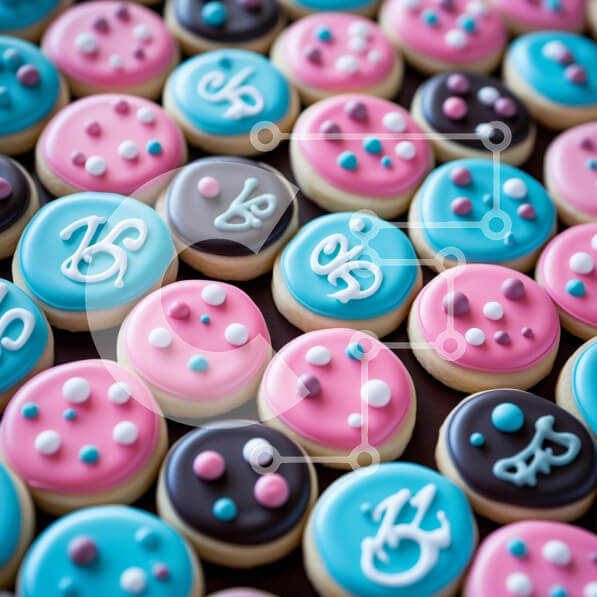 Σετ των 2 Intra Συλλεκτικό Ξύλινο Παζλ Plywood  4mm - Πολύχρωμα μπισκότα γράμματος «β». Σε Ξύλινο Κουτί - Διαστάσεις: 10x10 cm – 25 κομμάτια