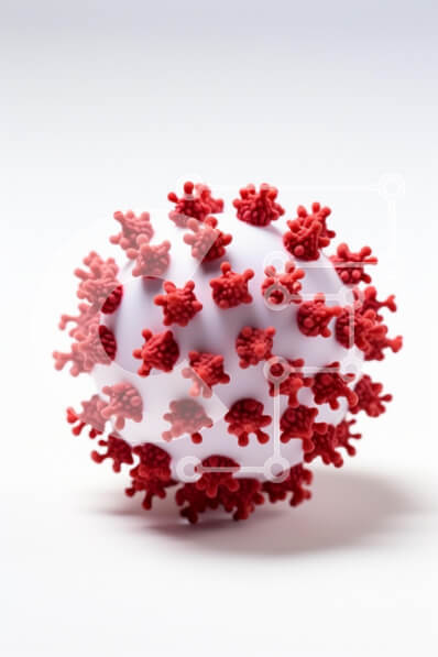 Intra Συλλεκτικό Ξύλινο Παζλ Plywood  4mm - Λευκή μπάλα καλυμμένη από κορωνοϊούς Σε Ξύλινο Κουτί - Διαστάσεις: 10x10 cm – 25 κομμάτια