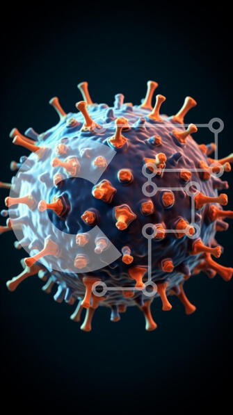 Intra Συλλεκτικό Ξύλινο Παζλ Plywood  4mm - Κοντινή όψη ενός ιού Σε Ξύλινο Κουτί - Διαστάσεις Puzzle: 10x10 cm – 25 κομμάτια