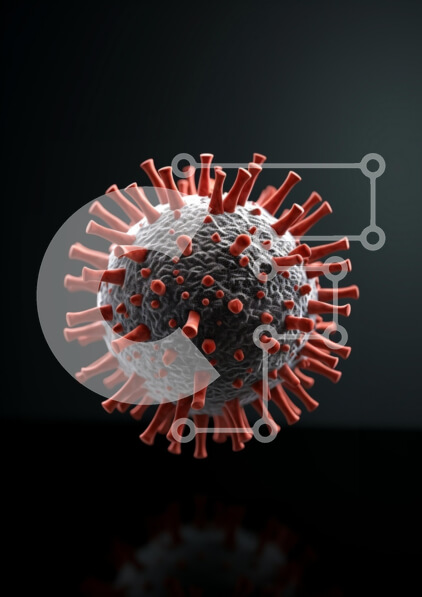 Intra Συλλεκτικό Ξύλινο Παζλ Plywood  4mm - Τρισδιάστατη απόδοση του κορωνοϊού Σε Ξύλινο Κουτί - Διαστάσεις Puzzle: 10x10 cm – 25 κομμάτια