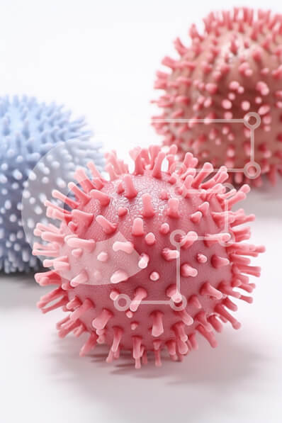 Intra Συλλεκτικό Ξύλινο Παζλ Plywood  4mm - Πολύχρωμα μοντέλα ιών Σε Ξύλινο Κουτί - Διαστάσεις Puzzle: 10x10 cm – 25 κομμάτια