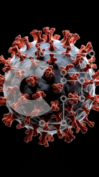 Intra Συλλεκτικό Ξύλινο Παζλ Plywood  4mm - Από κοντά άποψη του κορωνοϊού Σε Ξύλινο Κουτί - Διαστάσεις Puzzle: 10x10 cm – 25 κομμάτια