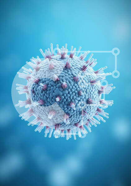 Intra Συλλεκτικό Ξύλινο Παζλ Plywood  4mm - τρισδιάστατη απεικόνιση κορωνοϊού Σε Ξύλινο Κουτί - Διαστάσεις Puzzle: 10x10 cm – 25 κομμάτια