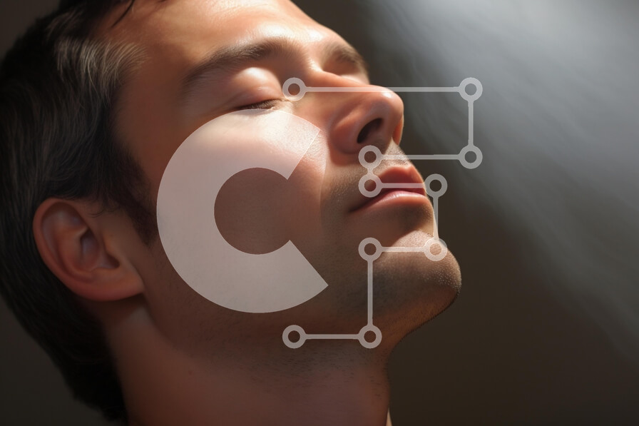 Intra Συλλεκτικό Ξύλινο Παζλ Plywood  4mm - Διαλογιζόμενος άνθρωπος με καπνό Σε Ξύλινο Κουτί - Διαστάσεις Puzzle: 10x10 cm – 25 κομμάτια