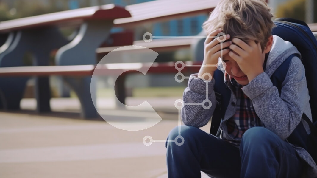 Intra Συλλεκτικό Ξύλινο Παζλ Plywood  4mm - Ταλαιπωρημένο αγόρι που κάθεται σε εξωτερικούς χώρους Σε Ξύλινο Κουτί - Διαστάσεις Puzzle: 10x10 cm – 25 κομμάτια