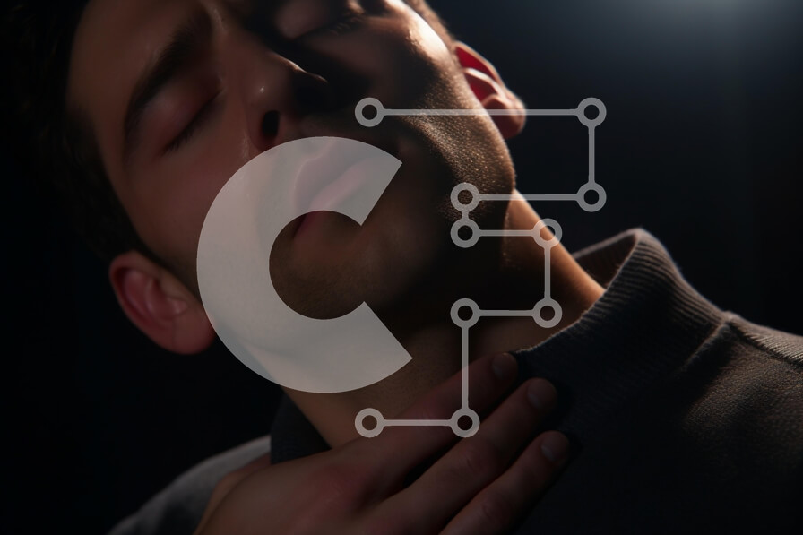 Intra Συλλεκτικό Ξύλινο Παζλ Plywood  4mm - Άνδρας που παρουσιάζει δυσφορία Σε Ξύλινο Κουτί - Διαστάσεις Puzzle: 10x10 cm – 25 κομμάτια