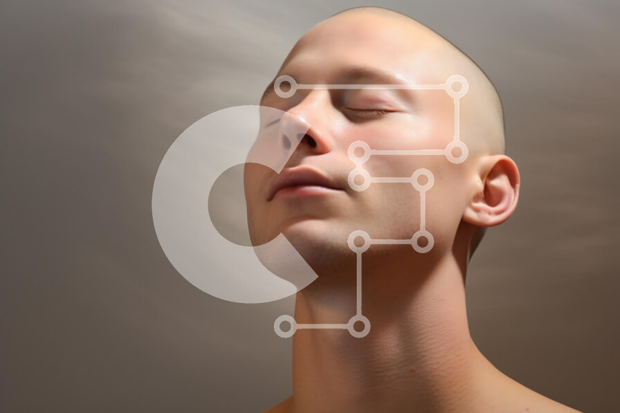 Intra Συλλεκτικό Ξύλινο Παζλ Plywood  4mm - Φαλακρός σε ανοιχτό χώρο με συννεφιασμένο ουρανό Σε Ξύλινο Κουτί - Διαστάσεις Puzzle: 10x10 cm – 25 κομμάτια