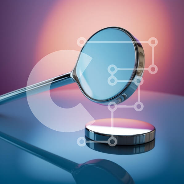 Intra Συλλεκτικό Ξύλινο Παζλ Plywood  4mm - Μοντέρνος μεγεθυντικός φακός με ανακλαστική επιφάνεια Σε Ξύλινο Κουτί - Διαστάσεις: 10x10 cm – 25 κομμάτια