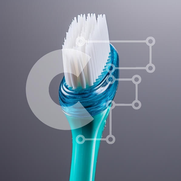 Intra Συλλεκτικό Ξύλινο Παζλ Plywood  4mm - Κοντινό πλάνο της οδοντόβουρτσας Σε Ξύλινο Κουτί - Διαστάσεις: 10x10 cm – 25 κομμάτια