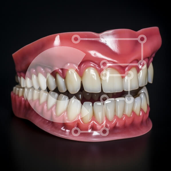 Intra Συλλεκτικό Ξύλινο Παζλ Plywood  4mm - Ρεαλιστικό οδοντιατρικό μοντέλο που εμφανίζει ανθρώπινα δόντια και ούλα Σε Ξύλινο Κουτί - Διαστάσεις Puzzle: 10x10 cm – 25 κομμάτια